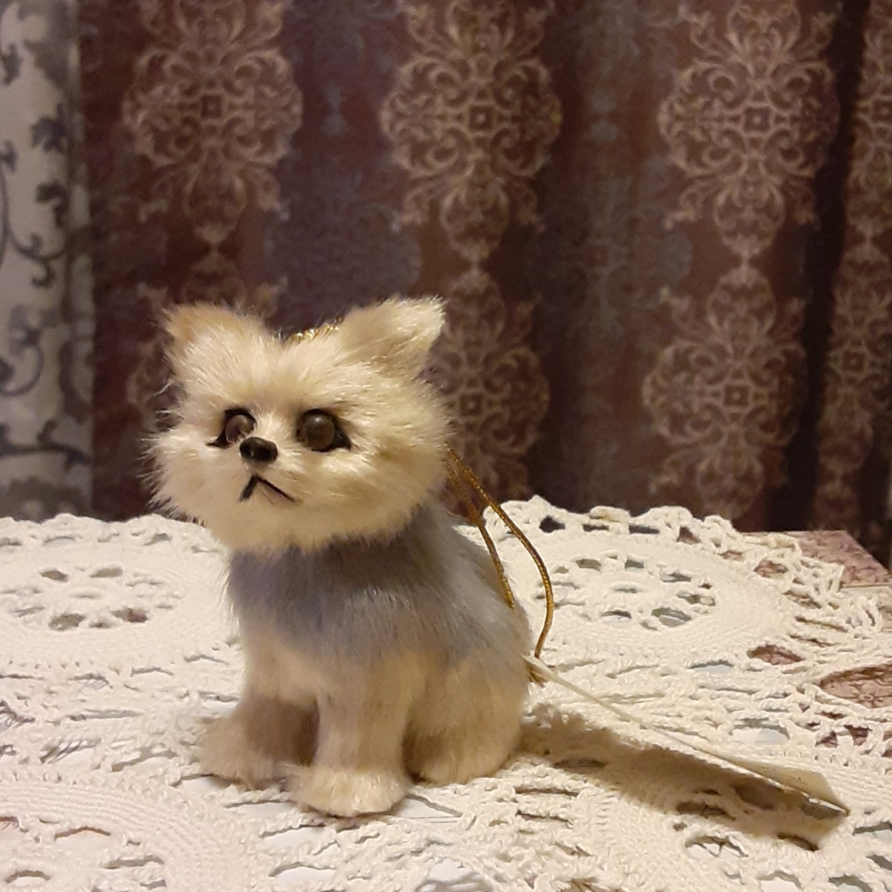 Yorkshire terrier holiday ornament
